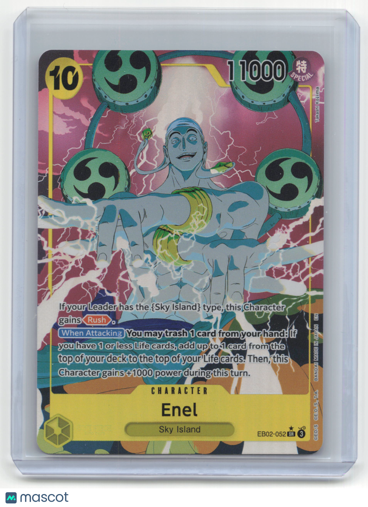2025 One Piece Card Game Enel Anime 25th #EB02-052 Foil