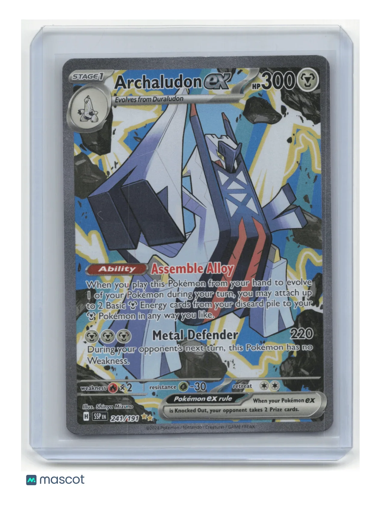 2024 Pokemon Archaludon ex Surging Sparks #241/191 - Papa Joey's Collectibles