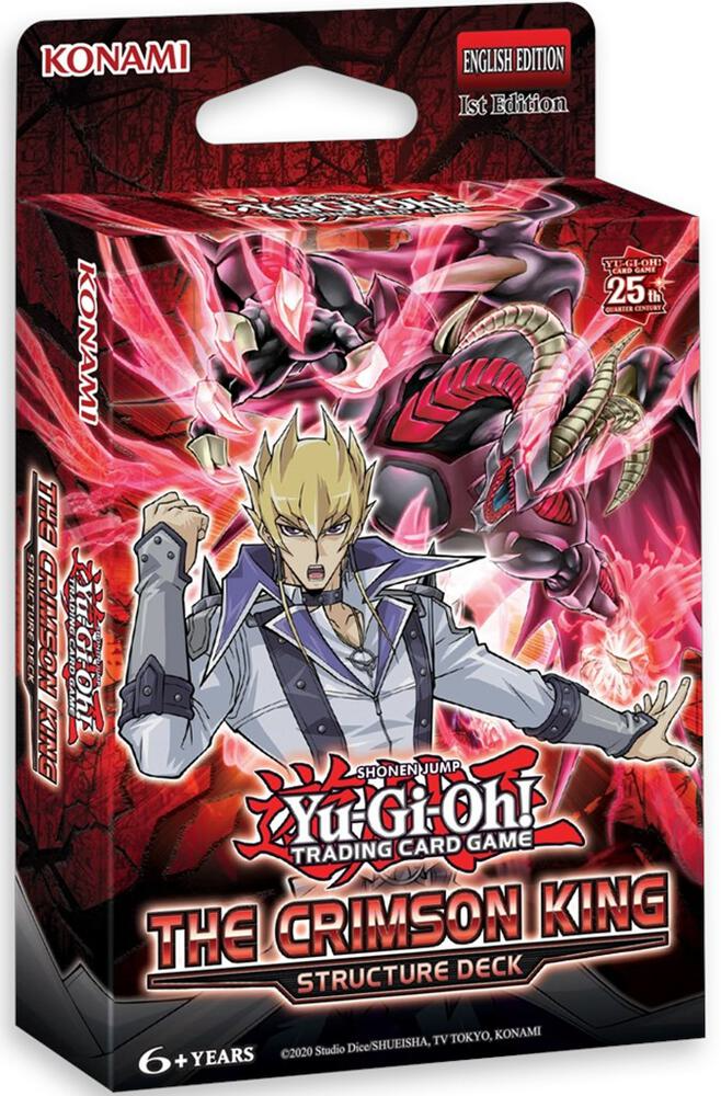 2023 YuGiOh! The Crimson King 25th Qtr. Century 1st Edition Structure Deck Box - Papa Joey's Collectibles
