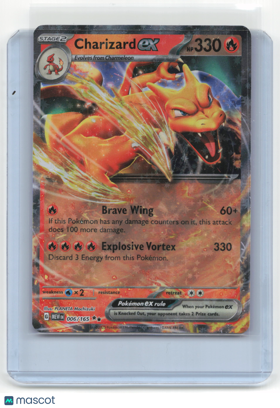 2023 Pokemon TCG Charizard EX Pokemon 151 #006/165
