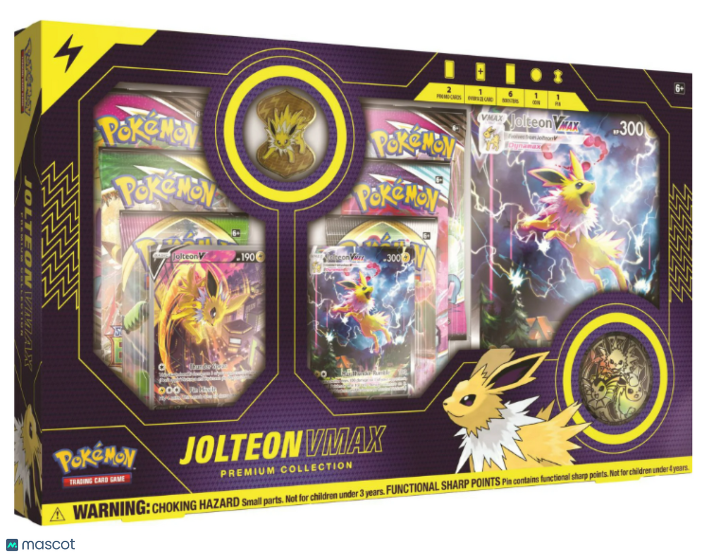2021 Pokemon Sword & Shield Jolteon VMAX Premium Collection Box - Papa Joey's Collectibles