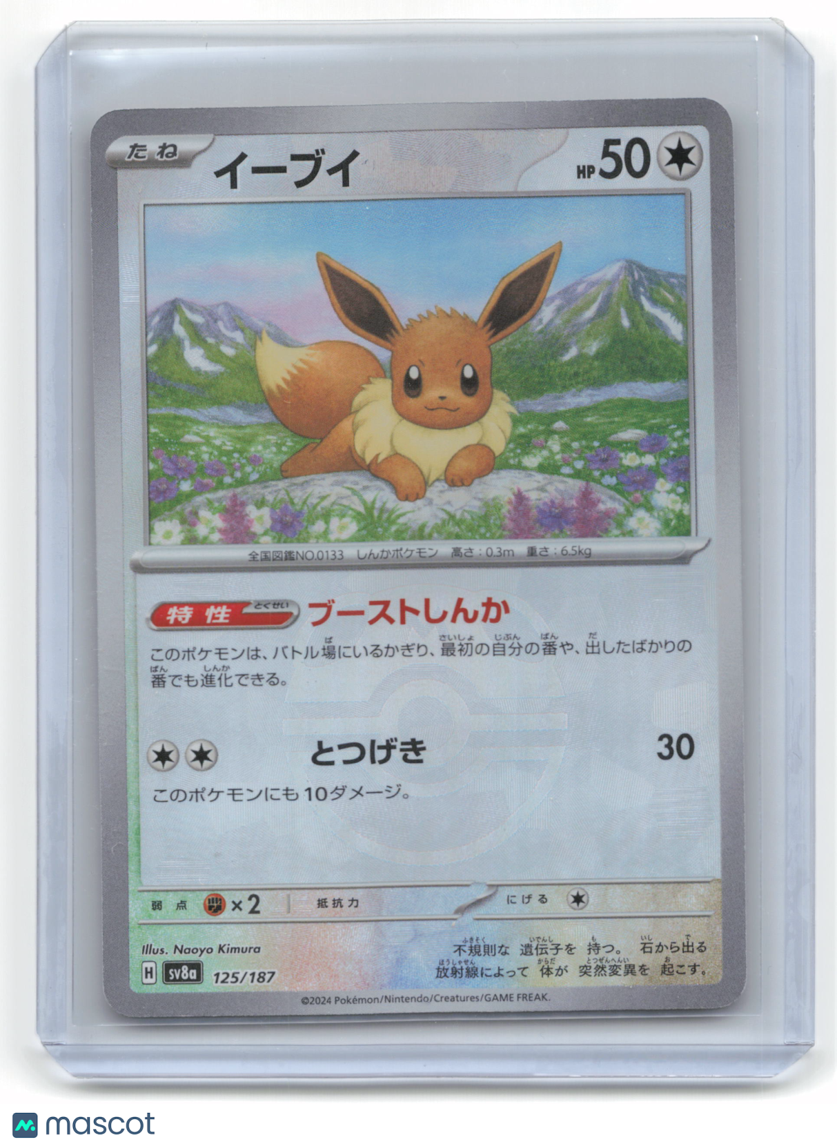 2024 Pokemon Eevee Terastal Fest EX #125/187 MasterBall Holo