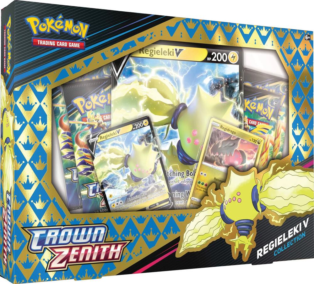 2023 Pokemon Sword & Shield Crown Zenith Regileki V Collection Box