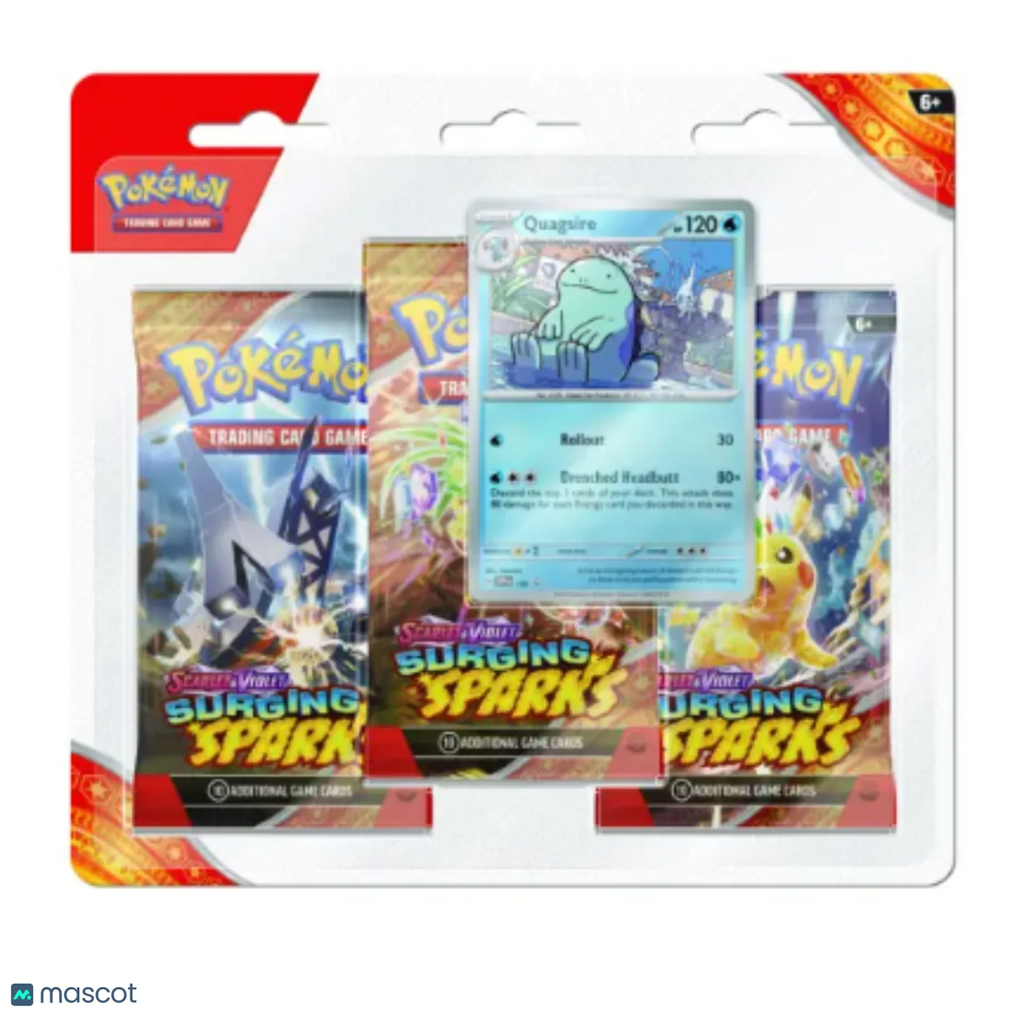 2024 Pokemon Surging Sparks (Random) 3 Pack Blisters - Papa Joey's Collectibles