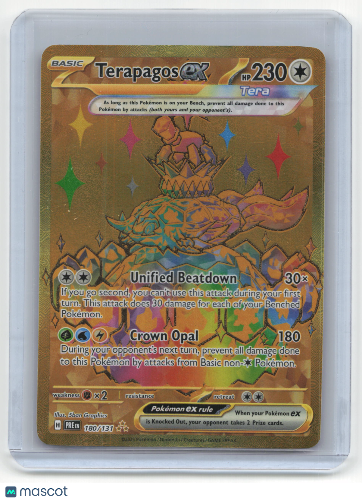 2024 Pokemon Terapagos ex Prismatic Evolutions #180/131