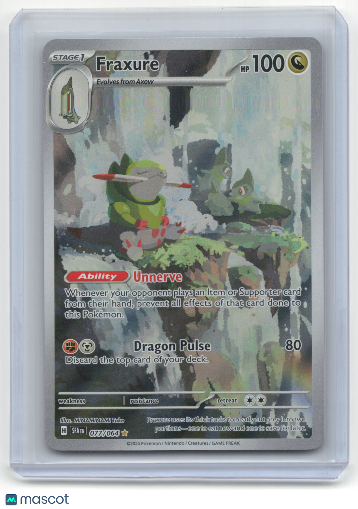 2024 Pokemon TCG Fraxure Shrouded Fable #077/064