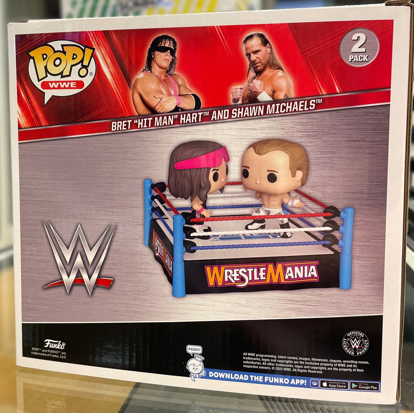Funko Wrestle Mania Bret "Hit Man" Hart and Shawn Michaels - 2 Pack # (Okay)
