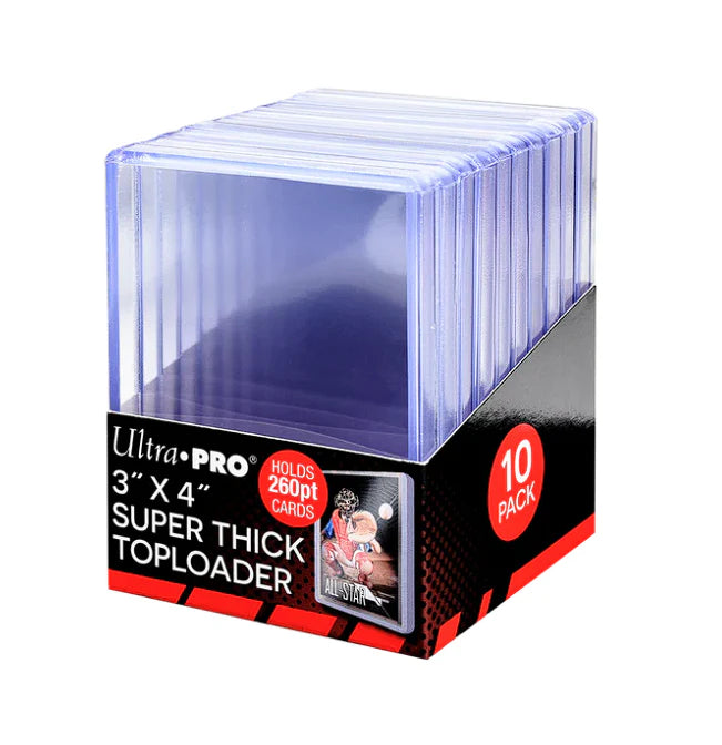 Ultra PRO Standard 260 Pt. Pt. Clear 3" x 4" Super Thick Toploader 10 ct.