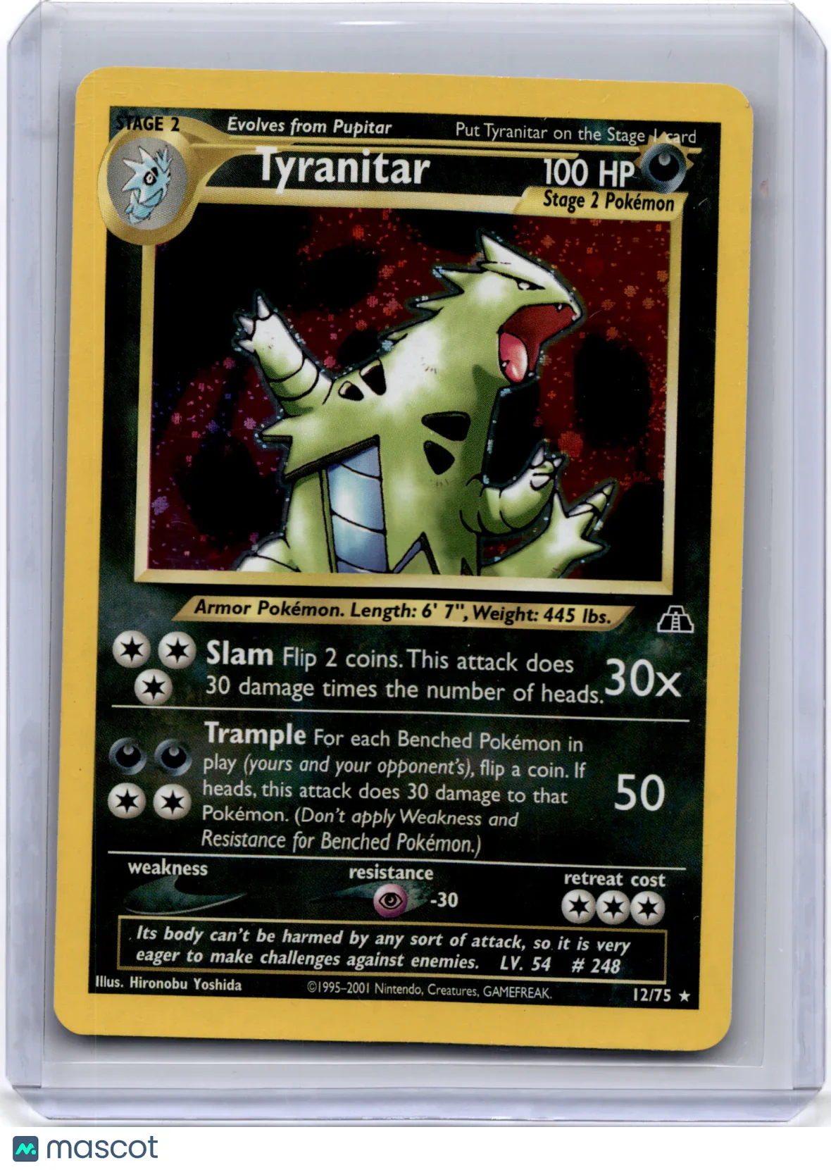 2001 Pokemon TCG Tyranitar Neo Discovery #12/75 Holo Unlimited - Papa Joey's Collectibles