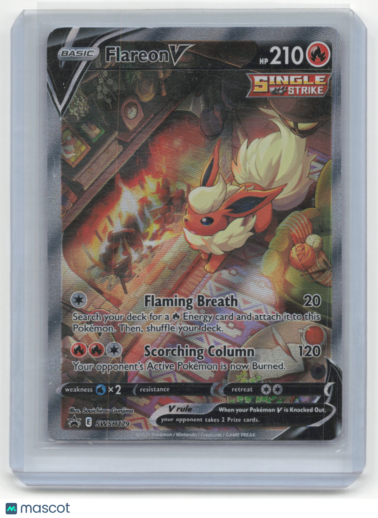 2021 Pokemon TCG Flareon V Evolving Skies #SWSH179 Promo