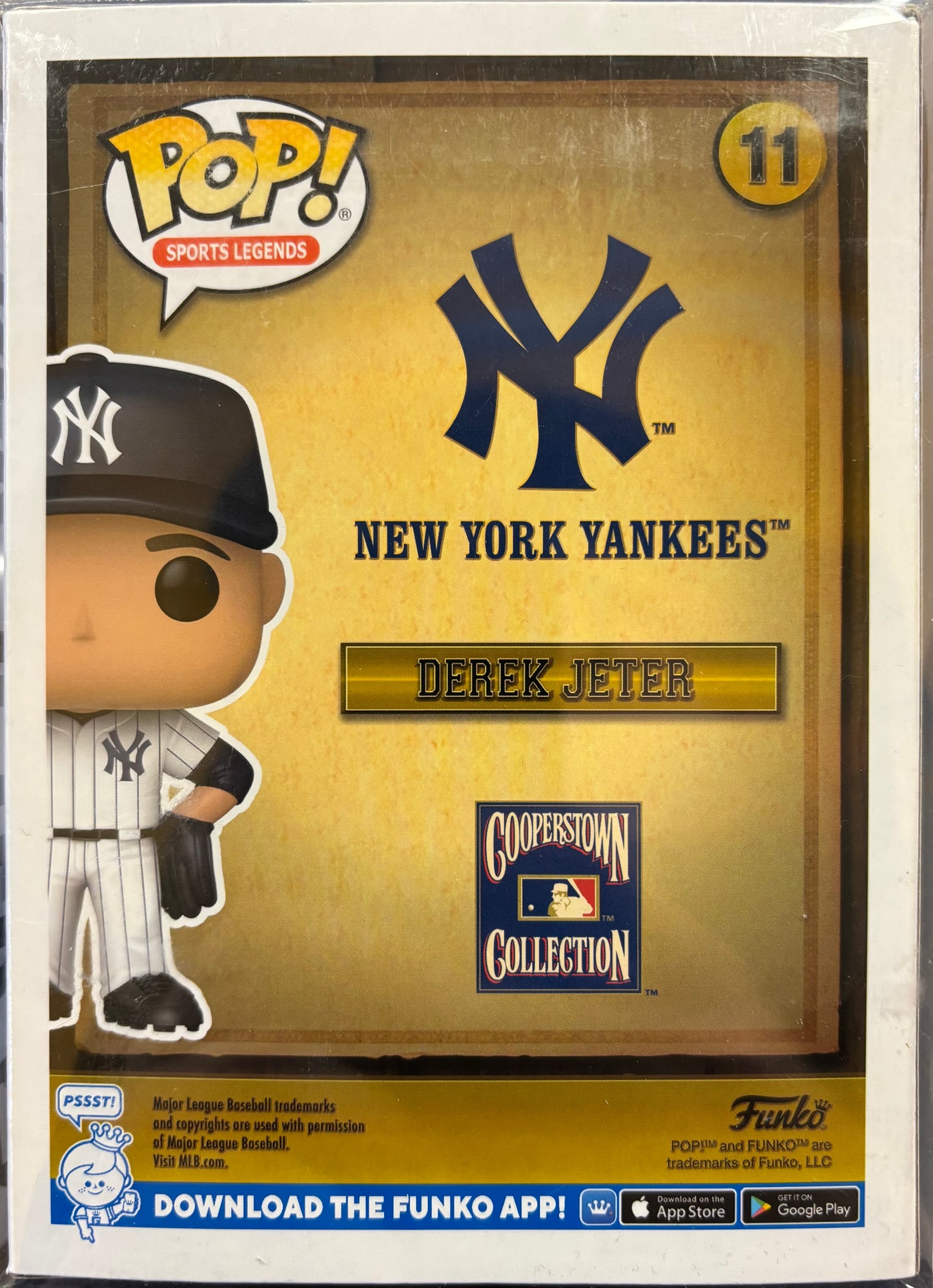 2022 Funko Cooperstown Collection Yankees Derek Jeter #11 Chase Exclusive - Papa Joey's Collectibles