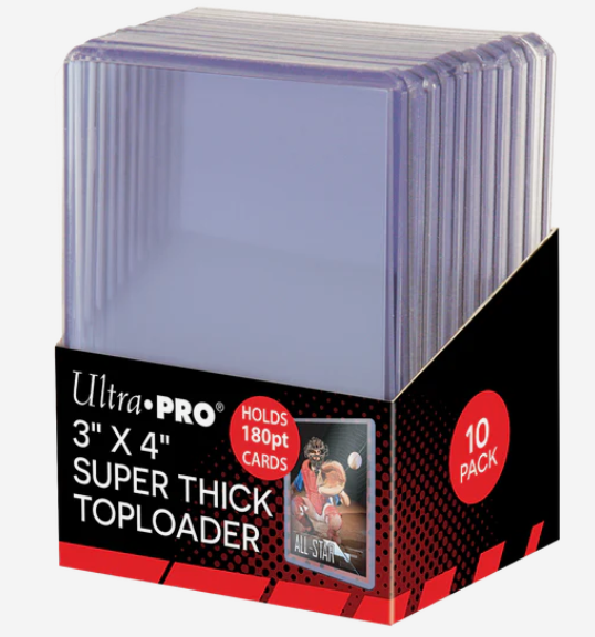 Ultra PRO Standard 180 Pt. Clear 3" x 4" Super Thick Toploader 10 ct. - Papa Joey's Collectibles
