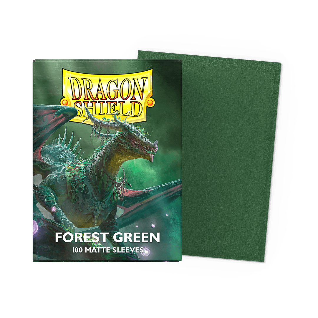 Dragon Shield Standard 20 Pt. Forest Green Matte Card Sleeves