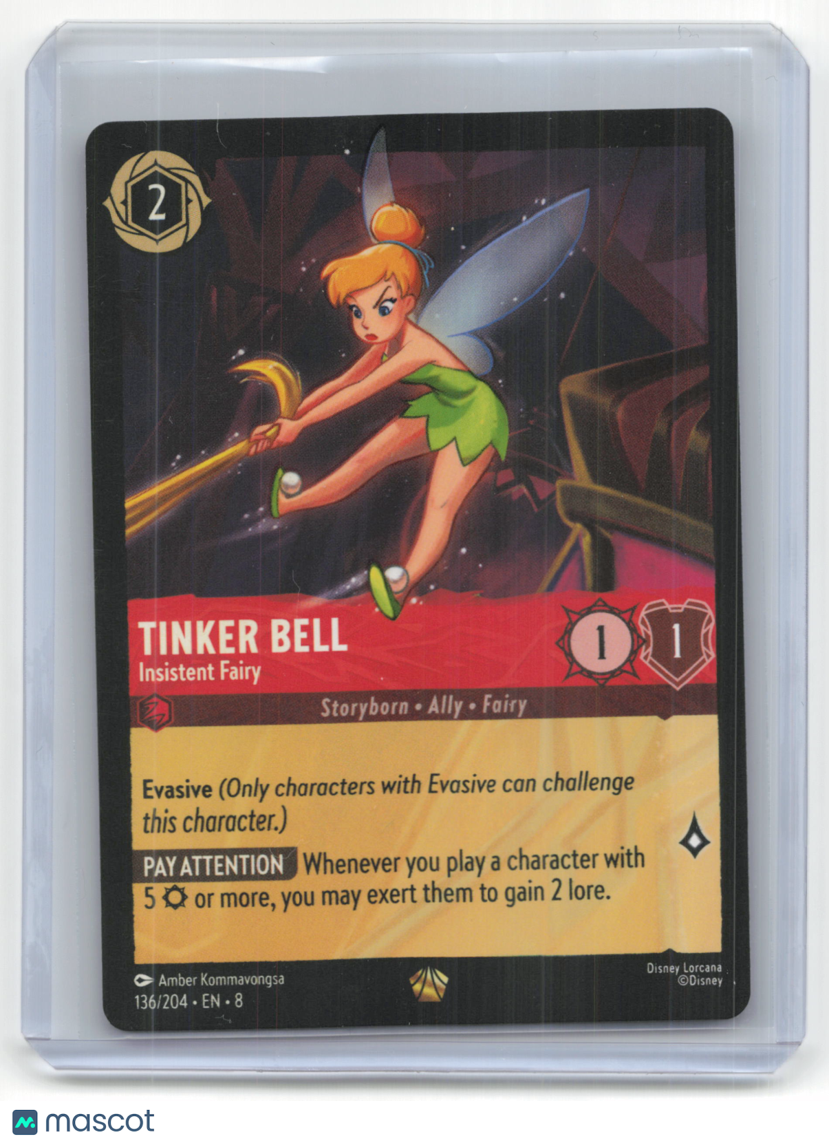 2025 Disney Lorcana Tinker Bell Reign of Jafar #136/204 English