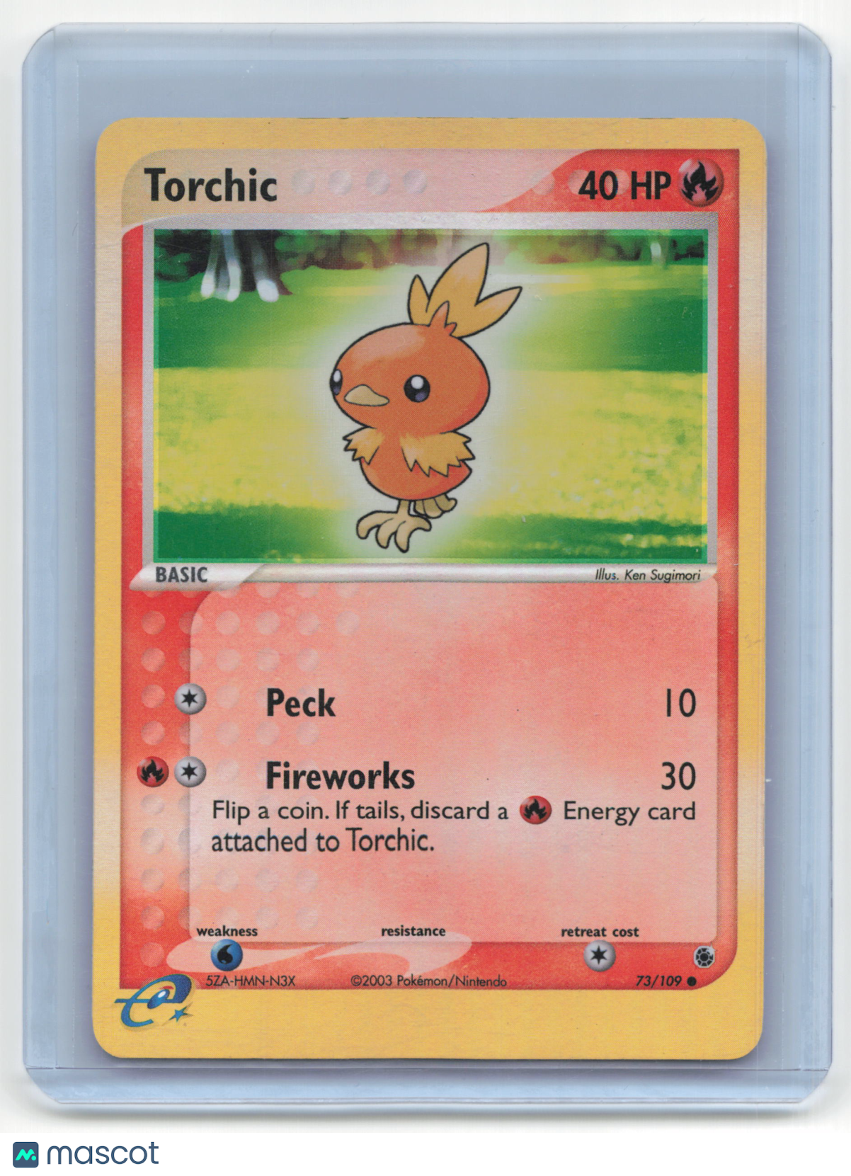 2003 Pokemon Torchic EX Ruby & Sapphire #73/109 Reverse Holo