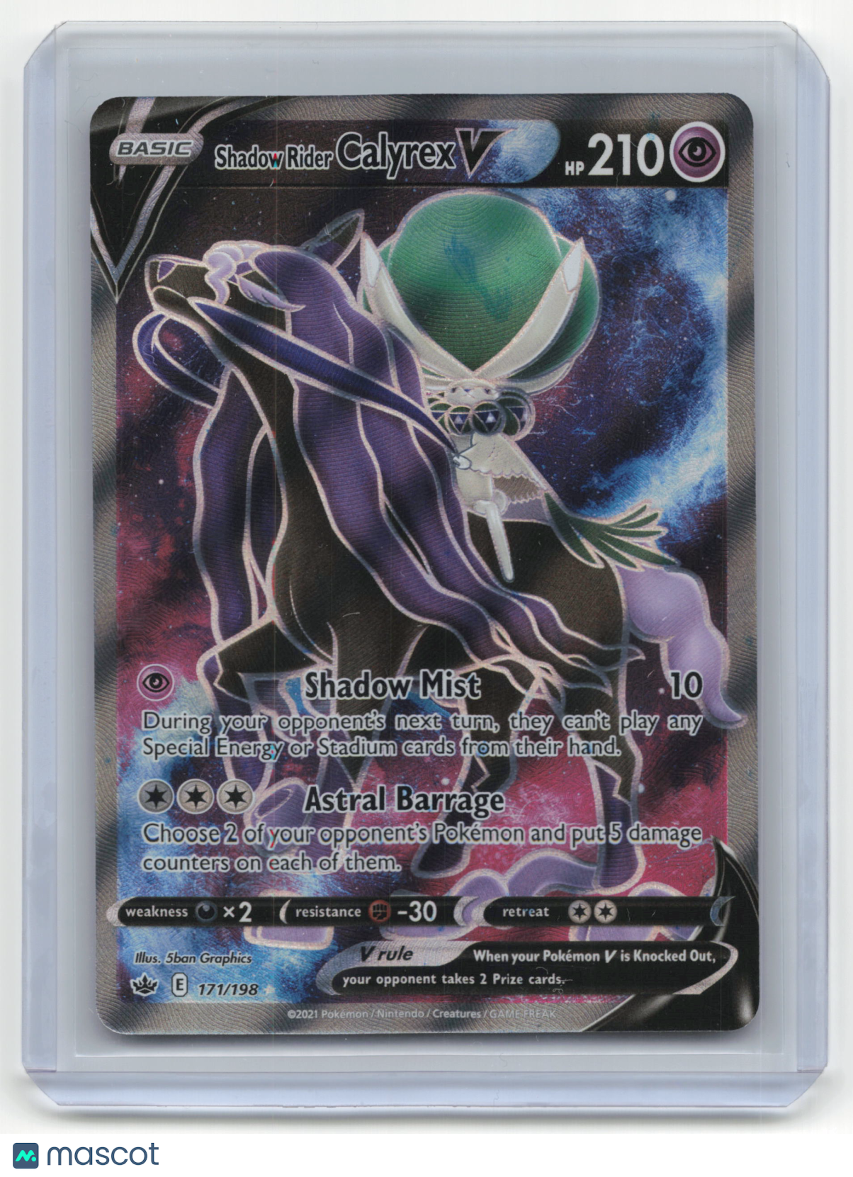2021 Pokemon TCG Shadow Rider Calyrex V Chilling Reign #17/198