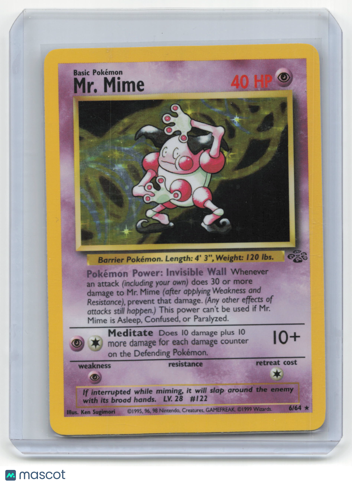 1999 Pokemon TCG Mr. Mime Base Set #6/64