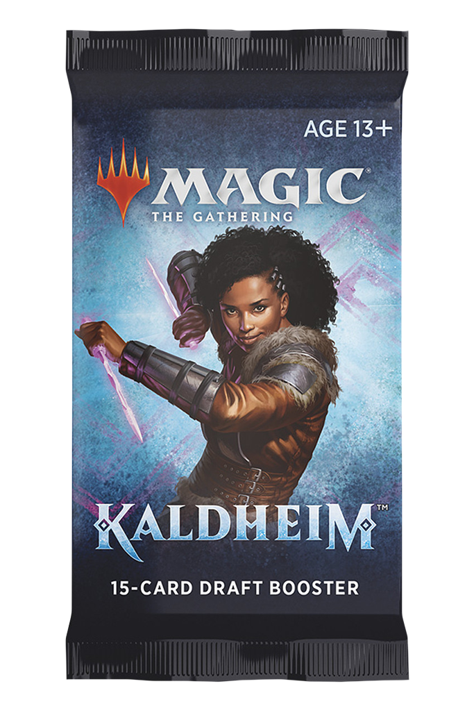 2021 Magic: The Gathering Kaldheim Sleeved Draft Booster Pack