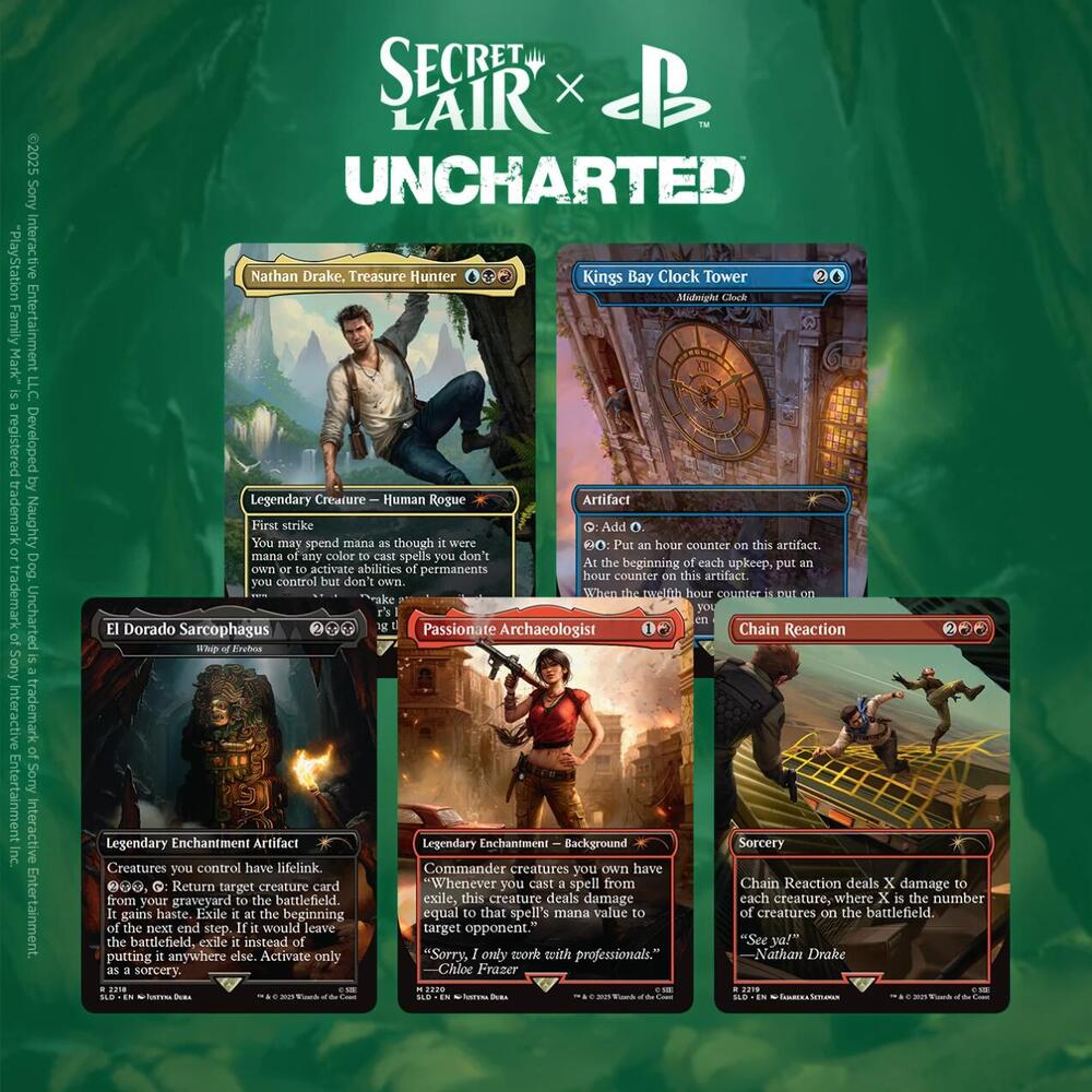 2025 Magic: The Gathering Secret Lair Uncharted Non-Foil Edition Box