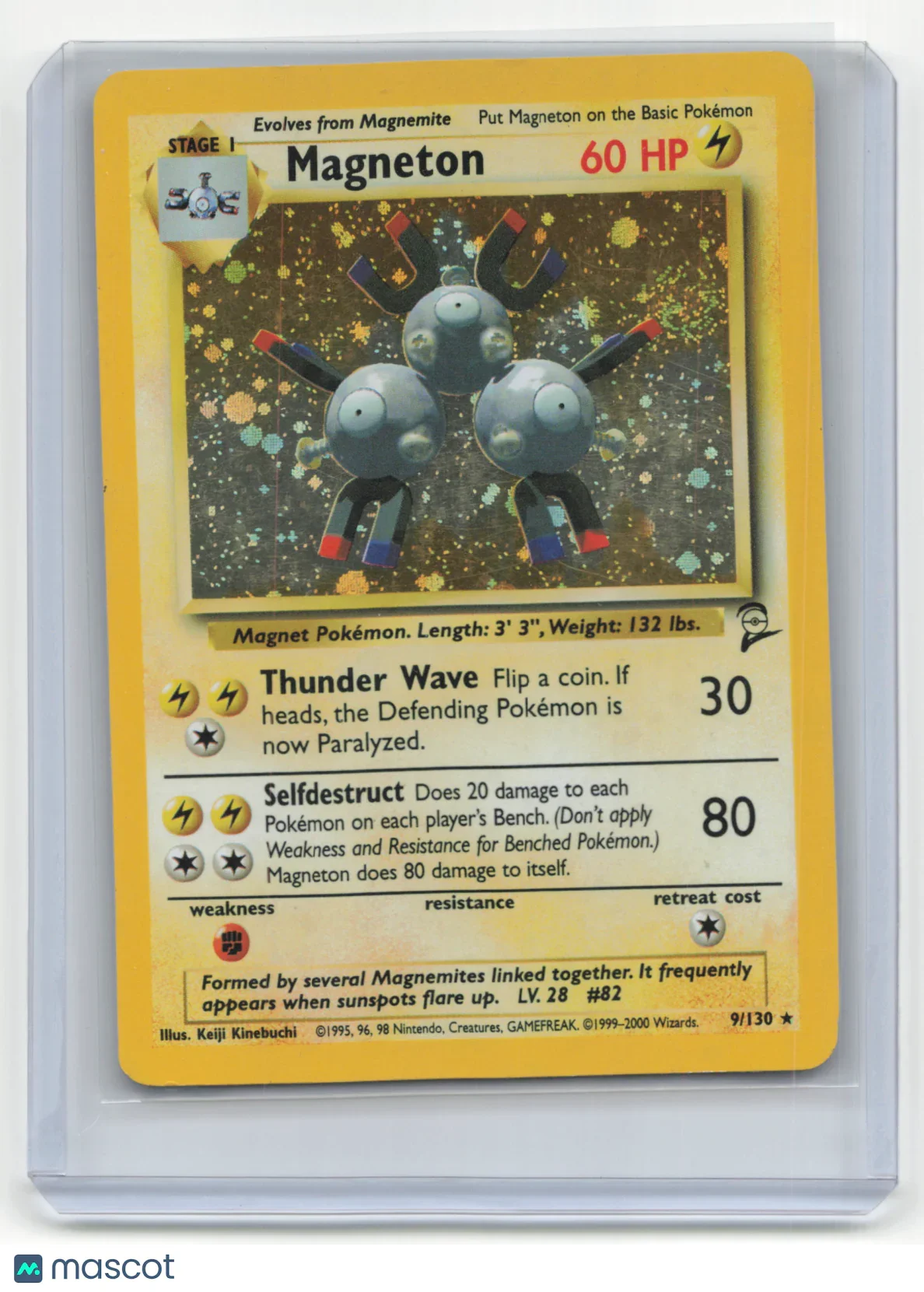 2000 Pokemon TCG Magneton Base Set 2 #9/130 Holo - Papa Joey's Collectibles