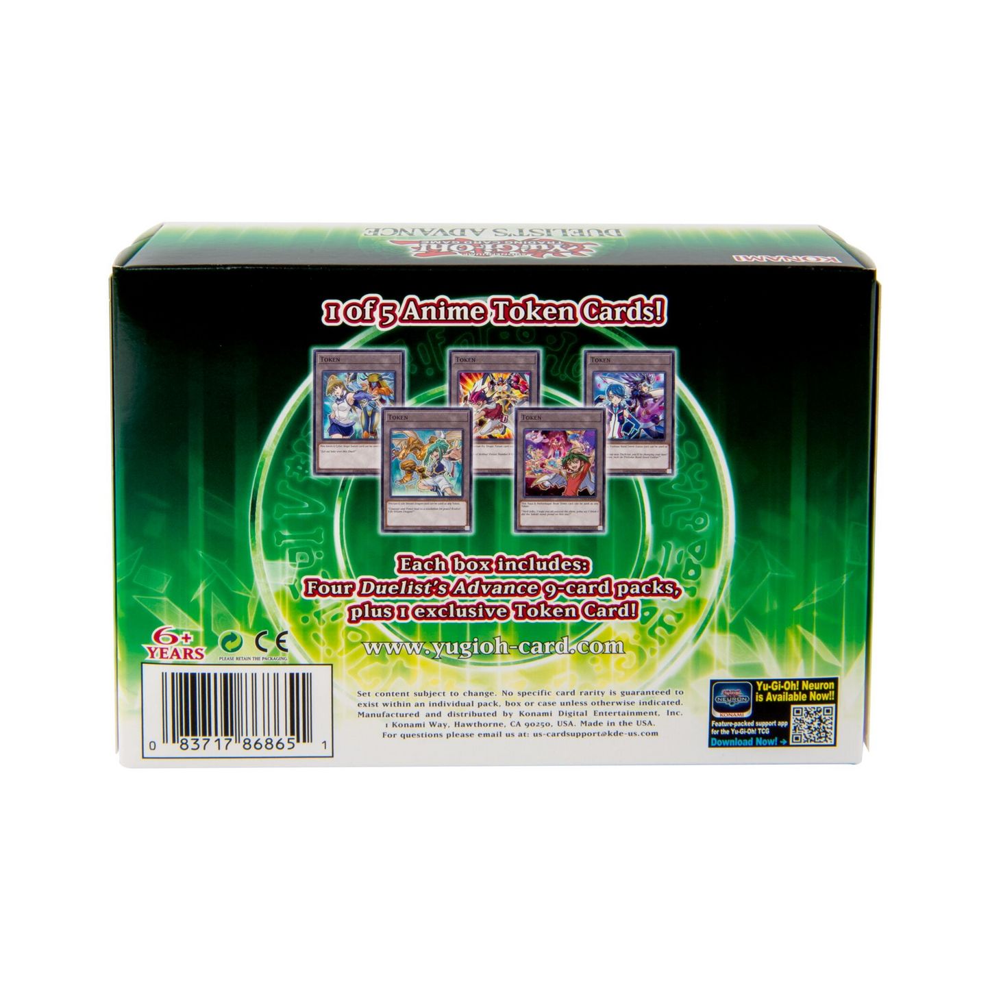 YuGiOh! Duelist's Advance Token Box