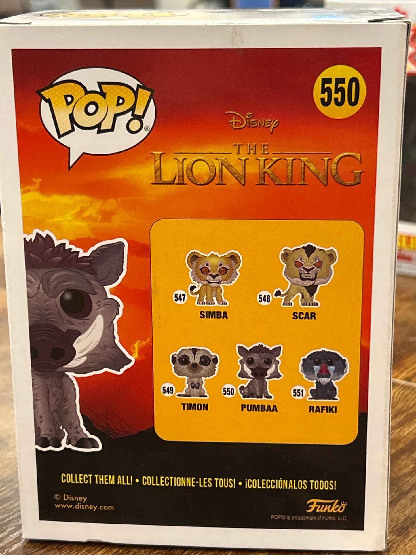 FunkoThe Lion King Pumbaa # Very Good