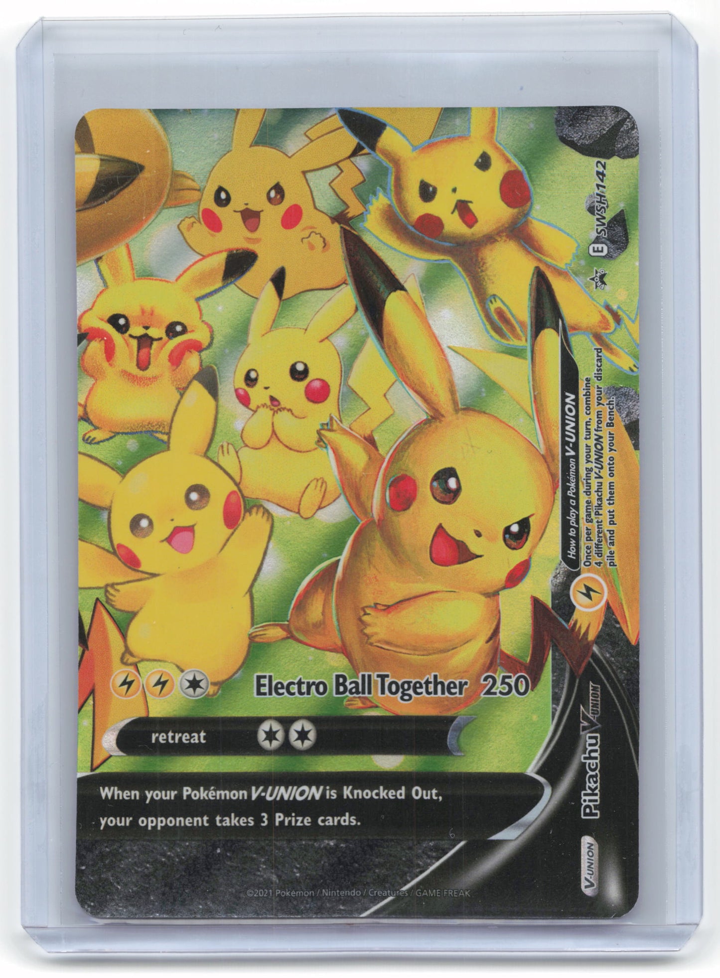 2021 Pokemon Pikachu V-Union SWSH Black Star Promos #SWSH139 (Full Set)