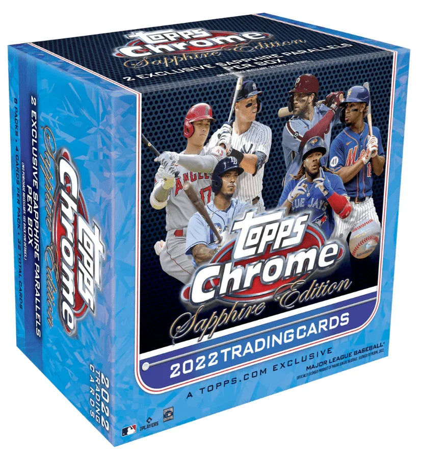 2022 Topps Chrome Baseball Sapphire Edition Hobby Box - Papa Joey's Collectibles