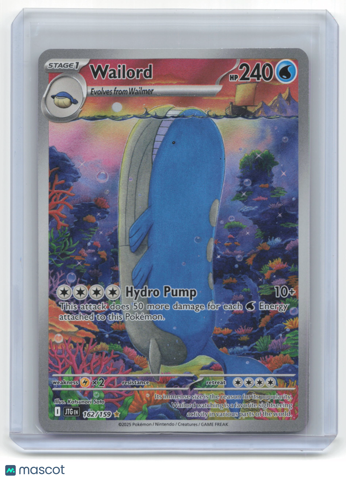 2025 Pokemon TCG Wailord Journey Together #162/159