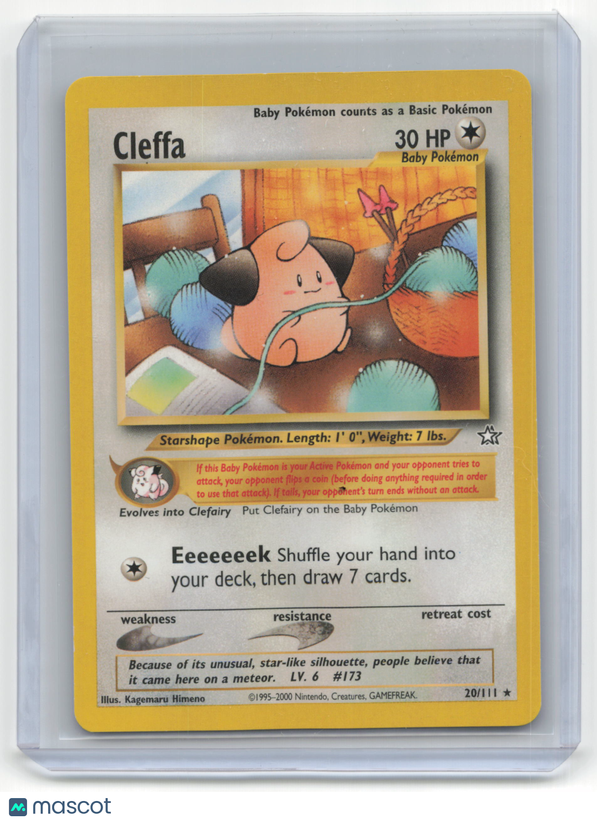 2000 Pokemon Cleffa Neo Genesis #20/111 Basic