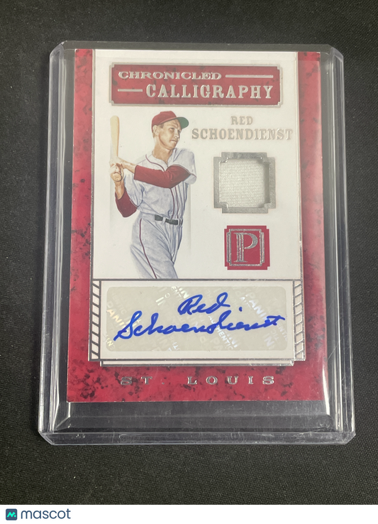 2016 Panini Pantheon Baseball Baseball Red Schoendienst 126/199 #CC-RS