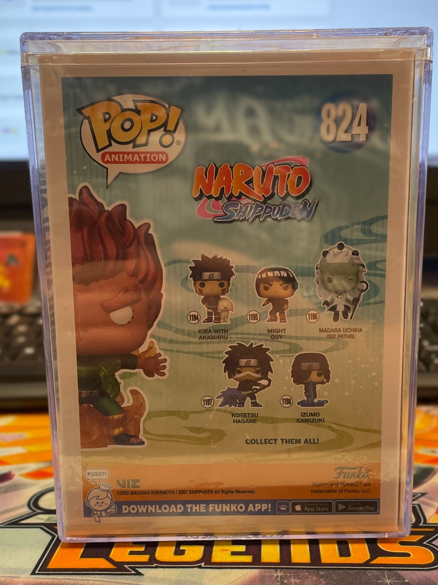 Funko Naruto Shippuden Might Guy (Eight Inner Gates) #824 NYCC Diamond Glitter