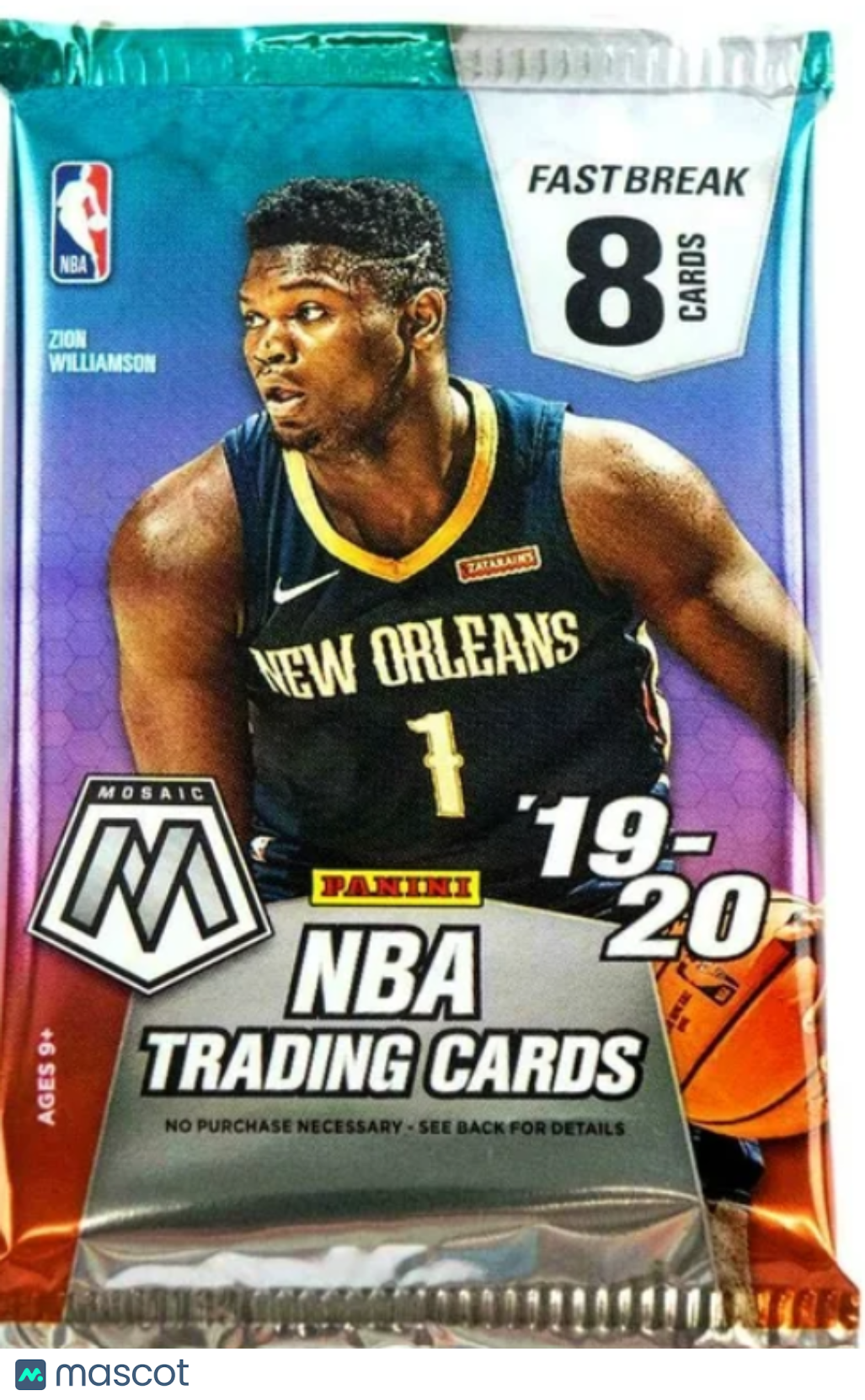 2019-20 Panini Mosaic Fast Break Basketball Hobby Pack