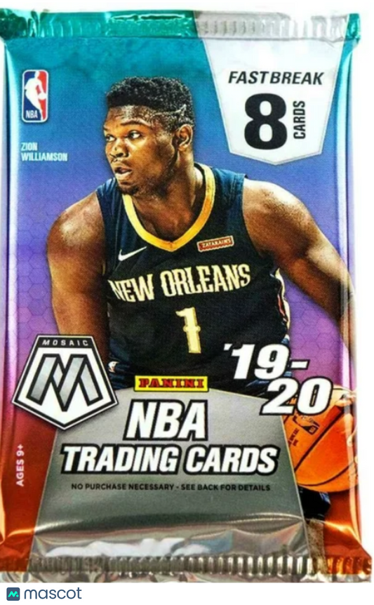 2019-20 Panini Mosaic Fast Break Basketball Hobby Pack
