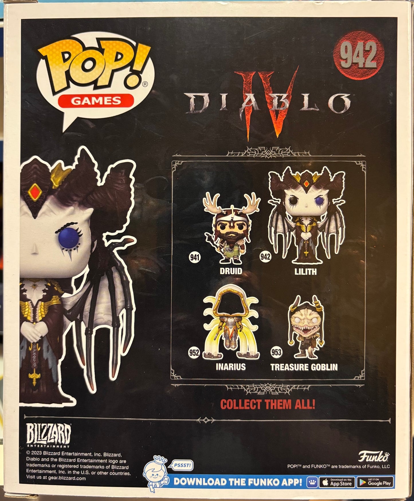 Funko Diablo 4 Lilith #942 (Very Good) Amazon Exclusive, GITD