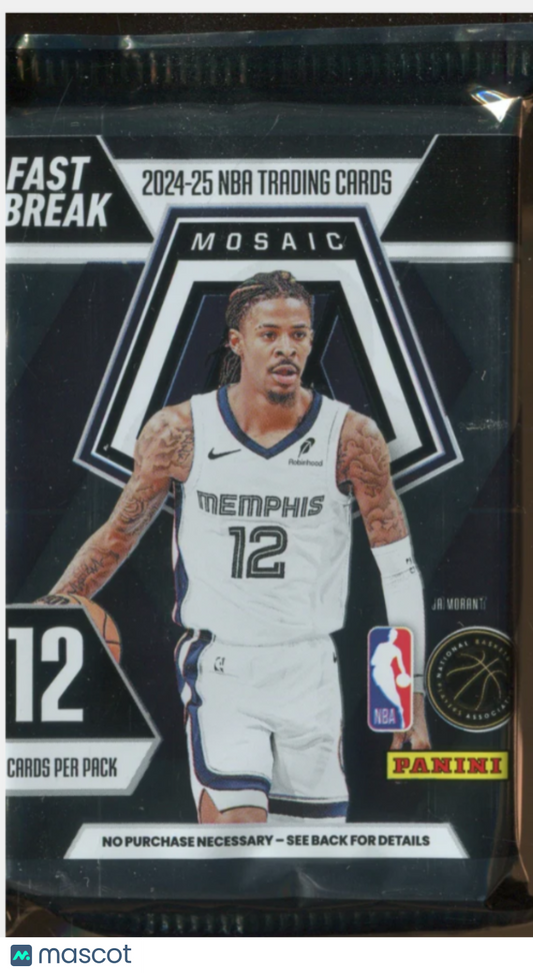 2024-25 Panini Mosaic Fast Break Basketball Random Hobby Pack