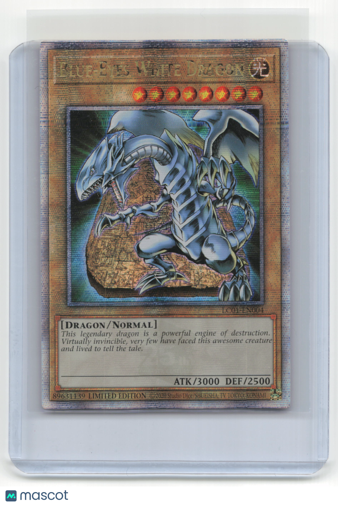 2023 Yu-Gi-Oh! Blue-Eyes White Dragon 25th Anniversary #LC01-EN004 QCR