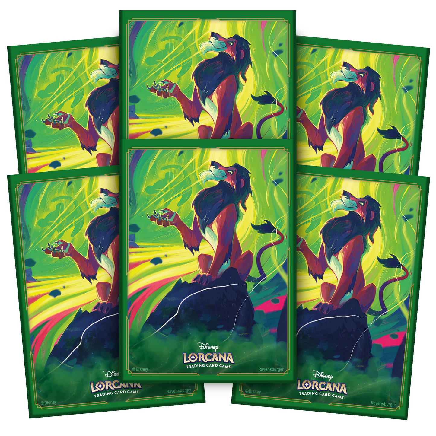 Lorcana Standard 20 Pt. (Scar, Vengeful Lion) Card Sleeves 65 Ct - Papa Joey's Collectibles