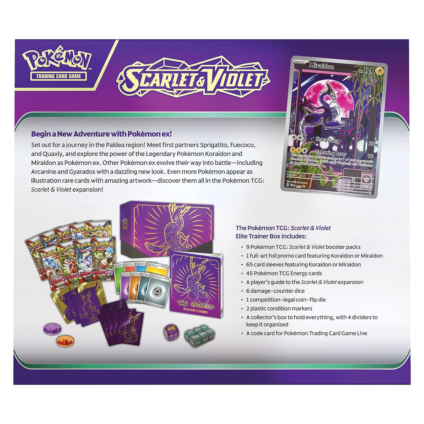 2023 Pokemon Scarlet & Violet (Miraidon) Elite Trainer Box
