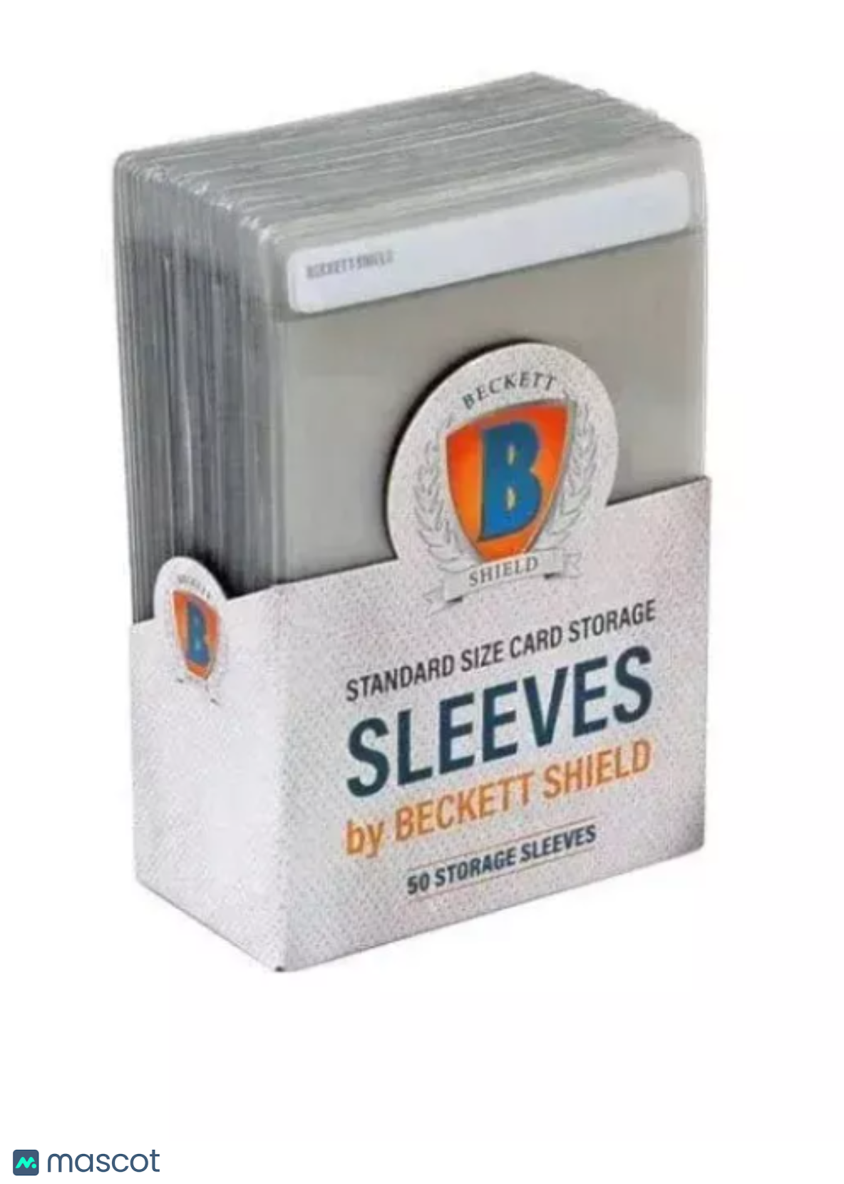 Beckett Shield Standard Rigid Card Storage Sleeves 50 Ct - Papa Joey's Collectibles