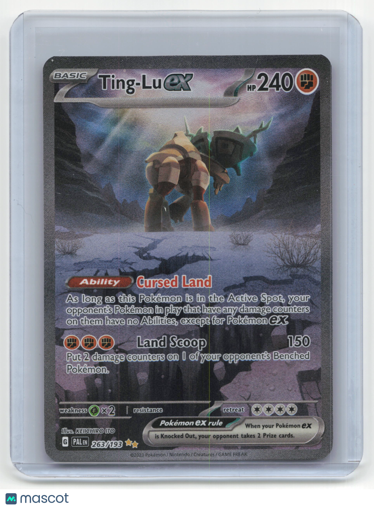 2023 Pokemon Ting-Lu EX Paldea Evolved #263/193