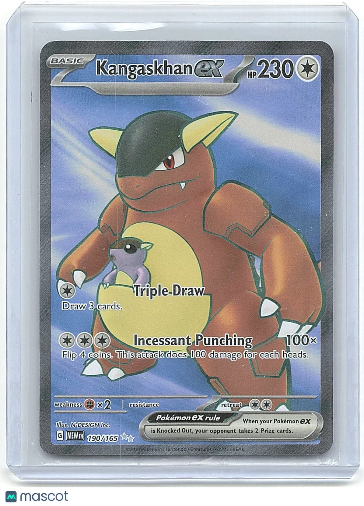 2014 Pokémon Kangaskhan #190/165 EX - Papa Joey's Collectibles