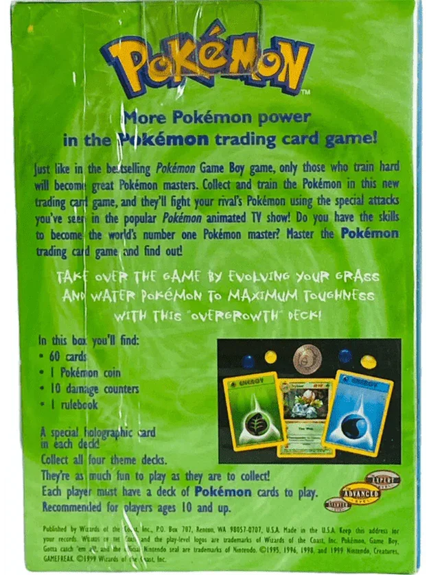 1999 Pokemon Overgrowth Theme Deck - Papa Joey's Collectibles