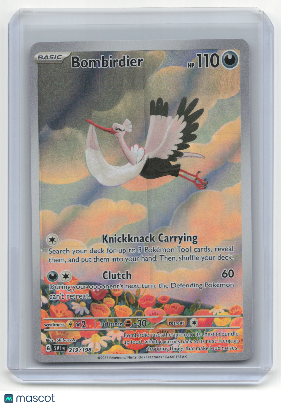 2023 Pokemon TCG Bombirdier Scarlet & Violet #219/198 - Papa Joey's Collectibles
