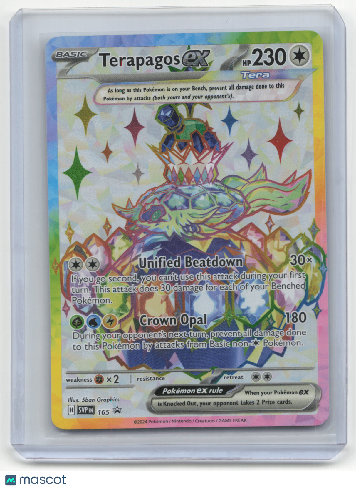 2024 Pokemon Terapagos Scarlet & Violet #165