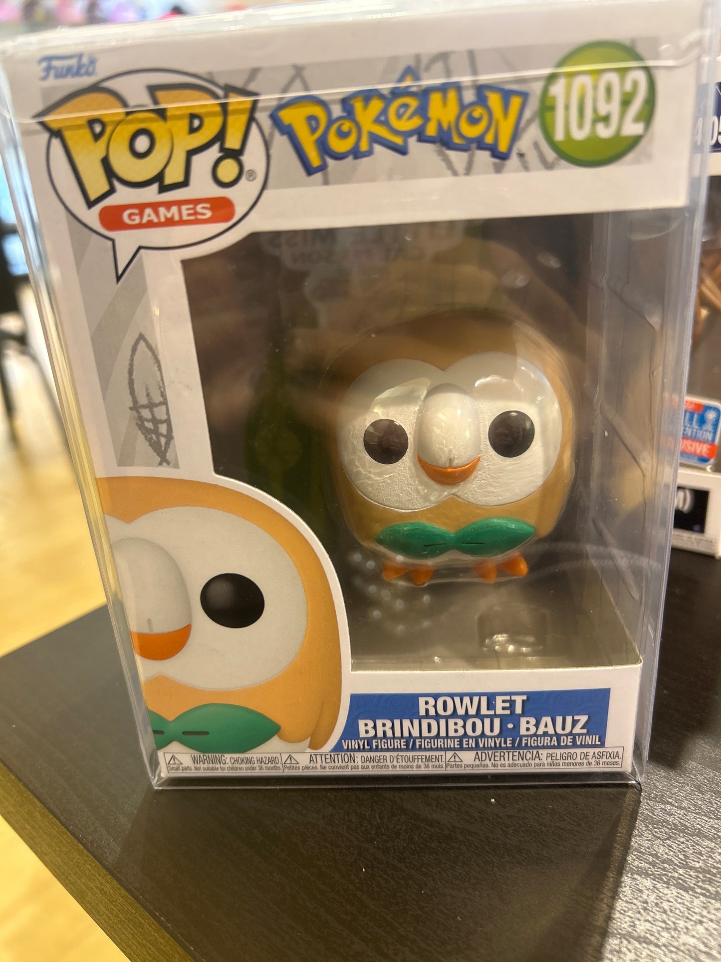 Pop! Games Pokémon 1092 ROWLET BRINDIBOU BAUZ