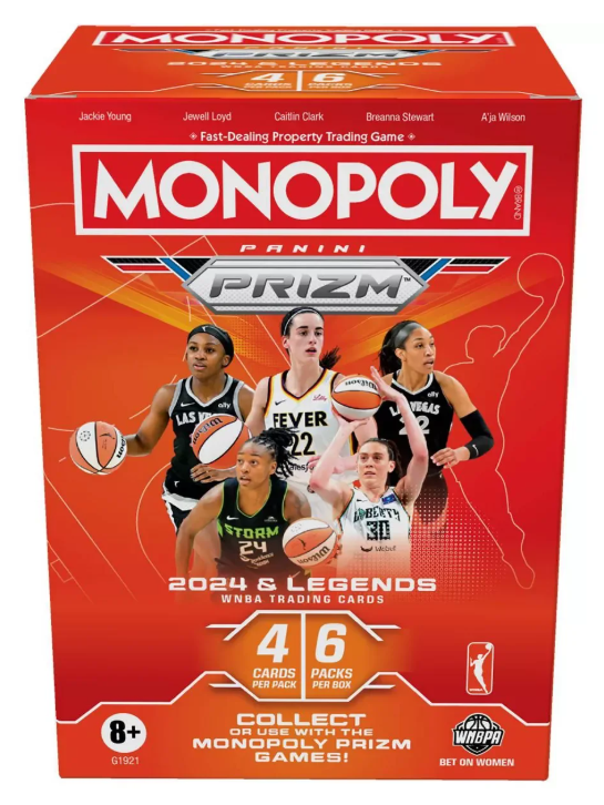 2023-24 Panini WNBA Monopoly Prizm Basketball Blaster Box