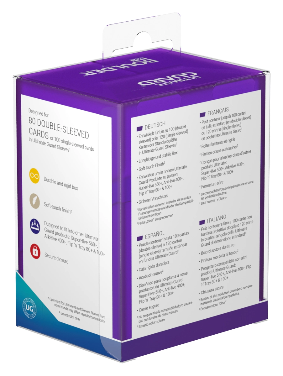 Ultimate Guard Amethyst Boulder 80+ Deck Box