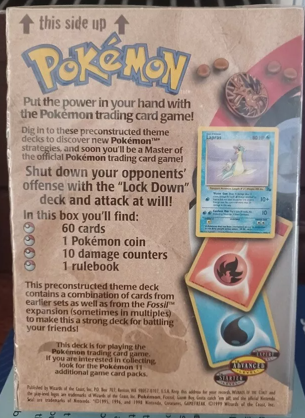 1999 Pokemon Lockdown Theme Deck - Papa Joey's Collectibles