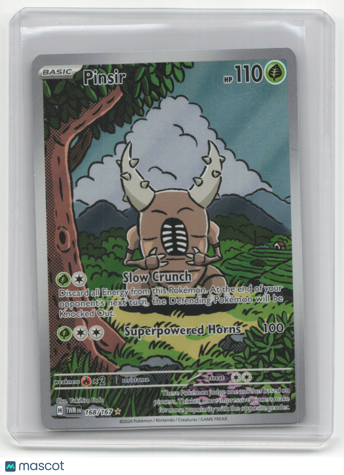 2024 Pokemon TCG Pinsir Twilight Masquerade #168/167